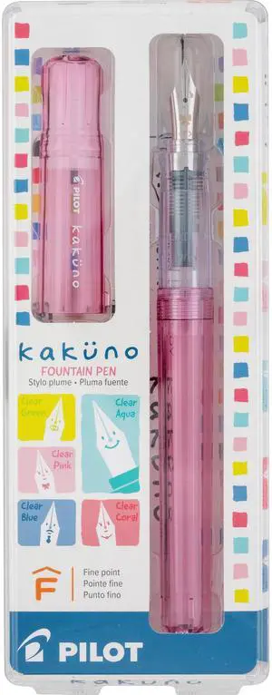 Kakuno Fountain Pen, Pink Barrel, Fine Nib Kakuno Fountain Pen, Pink Barrel, Fine Nib