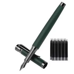 Luxury Fountain Pen Set,Ink Pen for Smooth Writing,Medium Nib,Includes 10 Ink Cartridges&Ink Converter,Best Pen Gift Case for Men & Women,fancy,calligraphy,Executive,Office pen-Green Luxury Fountain Pen Set,Ink Pen for Smooth Writing,Medium Nib,Includes 10 Ink Cartridges&Ink Converter,Best Pen Gift Case for Men & Women,fancy,calligraphy,Executive,Office pen-Green