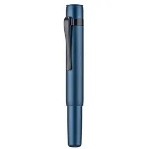 M2 Black Forest Mini Fountain Pen, Extra Fine Soft Nib & Sleek Shape Aluminium Short Pocket Travel Pen (Midnight Blue) M2 Black Forest Mini Fountain Pen, Extra Fine Soft Nib & Sleek Shape Aluminium Short Pocket Travel Pen (Midnight Blue)