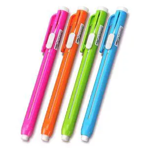 Retractable Mechanical Eraser Pen, Pen-Style Erasers, 4 Pack Retractable Mechanical Eraser Pen, Pen-Style Erasers, 4 Pack