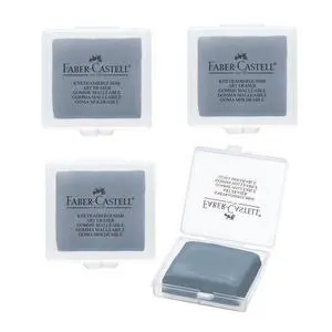 Erasers - Drawing Art kneaded Erasers, Large Size Grey - 4 Pack Erasers - Drawing Art kneaded Erasers, Large Size Grey - 4 Pack