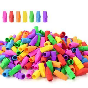 Pencil Top Erasers, 120 Pack Latex-Free Eraser Caps for Standard Pencils, No-Smudge Cap Erasers for Students, Teachers, Classroom Must Haves, Back to School Supplies, 7 Assorted Colors Pencil Top Erasers, 120 Pack Latex-Free Eraser Caps for Standard Pencils, No-Smudge Cap Erasers for Students, Teachers, Classroom Must Haves, Back to School Supplies, 7 Assorted Colors