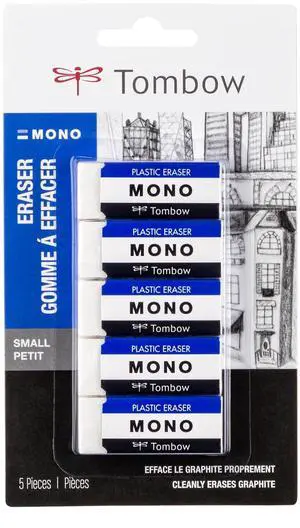 57321 MONO Eraser, White, Small, 5-Pack. Cleanly Removes Marks 57321 MONO Eraser, White, Small, 5-Pack. Cleanly Removes Marks