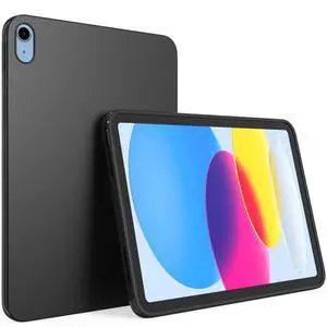 Case for iPad (A16) 11th 11'' 2025/10th Generation 10.9'' 2022, Slim Design Matte TPU Rubber Soft Skin Silicone Protective Cover for iPad 10th/11th - Black Case for iPad (A16) 11th 11'' 2025/10th Generation 10.9'' 2022, Slim Design Matte TPU Rubber Soft Skin Silicone Protective Cover for iPad 10th/11th - Black