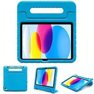Kids Case for iPad A16 11th Generation 2025/iPad 10th Generation 2022 with Pencil Holder, iPad 11/10 Case Shockproof Lightweight Cover with Stand Convertible Handle for Children -Blue Kids Case for iPad A16 11th Generation 2025/iPad 10th Generation 2022 with Pencil Holder, iPad 11/10 Case Shockproof Lightweight Cover with Stand Convertible Handle for Children -Blue