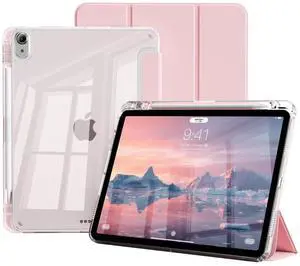 Case for iPad (A16) 11th Generation 11 Inch 2025, iPad 10th Gen 10.9 Inch 2022 with Pencil Holder,Slim&Lightweight Cover,TPU Hybrid Clear Transparent Back,Anti-Yellow,Auto Wake/Sleep(Pink) Case for iPad (A16) 11th Generation 11 Inch 2025, iPad 10th Gen 10.9 Inch 2022 with Pencil Holder,Slim&Lightweight Cover,TPU Hybrid Clear Transparent Back,Anti-Yellow,Auto Wake/Sleep(Pink)