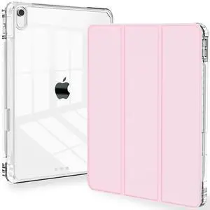 Slim Case for iPad A16 11th Generation 11 Inch 2025 Case, iPad 10th Generation 10.9 Inch 2022, Tri-Fold Stand Clear Back Cover Lightweight with Pencil Holder & Auto Sleep, Light Pink Slim Case for iPad A16 11th Generation 11 Inch 2025 Case, iPad 10th Generation 10.9 Inch 2022, Tri-Fold Stand Clear Back Cover Lightweight with Pencil Holder & Auto Sleep, Light Pink