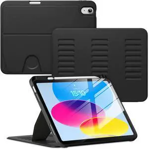 Case for iPad (A16) 11-inch 2025 and iPad 10th/11th Generation 10.9 Inch 2022,Multiple Angles Magnetic Stand Cover,Shockproof Back,Pencil Holder,and Auto Sleep/Wake,Black Case for iPad (A16) 11-inch 2025 and iPad 10th/11th Generation 10.9 Inch 2022,Multiple Angles Magnetic Stand Cover,Shockproof Back,Pencil Holder,and Auto Sleep/Wake,Black