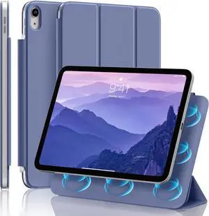 Case for iPad (A16) 11th/10th Gen with Pencil Holder, Ultra-Slim & Light, Strong Magnetic Attachment, Hard Anti-Bend Folio Cover, Trifold Stand for iPad 10.9" (2022)/ 11" (2025)- Purple Case for iPad (A16) 11th/10th Gen with Pencil Holder, Ultra-Slim & Light, Strong Magnetic Attachment, Hard Anti-Bend Folio Cover, Trifold Stand for iPad 10.9" (2022)/ 11" (2025)- Purple