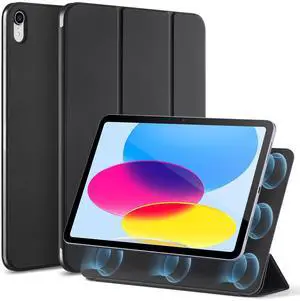 for iPad (A16) 11th/10th Generation Case(2025/2022,10.9 Inch), Convenient Magnetic Attachment, Two-Way Trifold Stand, Lightweight Protection, Auto Sleep/Wake, Rebound Series, Black for iPad (A16) 11th/10th Generation Case(2025/2022,10.9 Inch), Convenient Magnetic Attachment, Two-Way Trifold Stand, Lightweight Protection, Auto Sleep/Wake, Rebound Series, Black