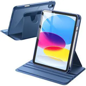 Rotating Case Cover for iPad (A16) 11th/10th Gen, Navy Rotating Case Cover for iPad (A16) 11th/10th Gen, Navy