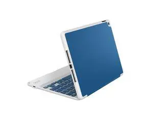 Folio Case, Hinged with Bluetooth Keyboard for iPad Air 2 - Blue Folio Case, Hinged with Bluetooth Keyboard for iPad Air 2 - Blue