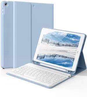 for iPad 9th 8th 7th Generation Case with Keyboard 10.2 Inch, Detachable Wireless Folio Keyboard Cover with Pencil Holder, iPad 10.2 Inch 2021/2020/2019 Model, Blue for iPad 9th 8th 7th Generation Case with Keyboard 10.2 Inch, Detachable Wireless Folio Keyboard Cover with Pencil Holder, iPad 10.2 Inch 2021/2020/2019 Model, Blue