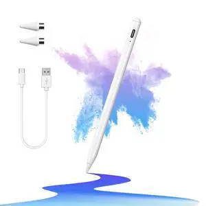 Stylus Pen for Touch Screens with Magnetic Design Rechargeable Universal Active Stylus Pen Compatible with iOS/Android/Tablet/Phones/iPad pro/Mini/Air Digital Pencil for Writing and Drawing Stylus Pen for Touch Screens with Magnetic Design Rechargeable Universal Active Stylus Pen Compatible with iOS/Android/Tablet/Phones/iPad pro/Mini/Air Digital Pencil for Writing and Drawing