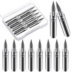 10 Pieces Comic Pen Nib Set G Model Calligraphy Nibs for Fountain Pen Replacements 10 Pieces Comic Pen Nib Set G Model Calligraphy Nibs for Fountain Pen Replacements