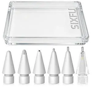 Replacement Pencil Tips for Apple Pencil, Multiple Durable iPencil Tip Nibs Accessories for iPad Pro/Apple Pencil Pro/USB-C/ 1st Gen/ 2nd Generation (6 PCS) Replacement Pencil Tips for Apple Pencil, Multiple Durable iPencil Tip Nibs Accessories for iPad Pro/Apple Pencil Pro/USB-C/ 1st Gen/ 2nd Generation (6 PCS)