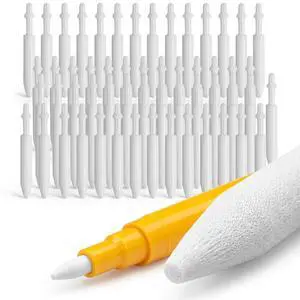 Acrylic Paint Pen Replacement Nibs, 50pcs 0.7MM Fine Point Acrylic Marker Pen Tips Markers Tip Refillable Paint Nibs for Smooth Detailing & Rock Painting Art Drawing Supplies Acrylic Paint Pen Replacement Nibs, 50pcs 0.7MM Fine Point Acrylic Marker Pen Tips Markers Tip Refillable Paint Nibs for Smooth Detailing & Rock Painting Art Drawing Supplies
