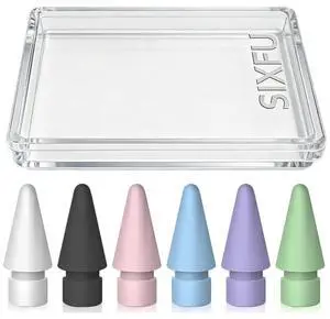 6 Color Tips for Apple Pencil tip, Apple Pen Tip Compatible with iPad Pencil Tip with Cover Case for Apple Pencil Pro/USB-C/ 1st Gen/ 2nd Generation iPencil(White,Black,Pink,Blue,Purple,Green) 6 Color Tips for Apple Pencil tip, Apple Pen Tip Compatible with iPad Pencil Tip with Cover Case for Apple Pencil Pro/USB-C/ 1st Gen/ 2nd Generation iPencil(White,Black,Pink,Blue,Purple,Green)