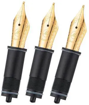 3 PCS Fountain Pen Replaced Nibs, 6 Gold Plated Medium Nib V169, P20, P30 and V126 3 PCS Fountain Pen Replaced Nibs, 6 Gold Plated Medium Nib V169, P20, P30 and V126