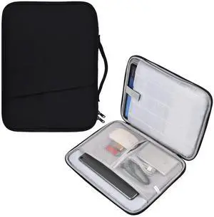 12-12.9 Inch Tablet Sleeve Bag for 12.4" Samsung Galaxy Tab S10+ S9+ Plus/S8+/S7+ Plus/S7 FE,13" iPad Air M4 M3 M2/iPad Pro M5 M4/Pro 12.9"/Microsoft Surface Go 2 12.4"/Pro 11 10 Carrying Case-Black 12-12.9 Inch Tablet Sleeve Bag for 12.4" Samsung Galaxy Tab S10+ S9+ Plus/S8+/S7+ Plus/S7 FE,13" iPad Air M4 M3 M2/iPad Pro M5 M4/Pro 12.9"/Microsoft Surface Go 2 12.4"/Pro 11 10 Carrying Case-Black