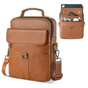 11 Inch Tablet Sleeve Case, Leather iPad Bag for 2026 iPad Air 11 M4 M3 & Pro 11 M4 M5 with Magic Keyboard, Fire HD 10/Max 11, Galaxy Tab A9+ Plus, Brown 11 Inch Tablet Sleeve Case, Leather iPad Bag for 2026 iPad Air 11 M4 M3 & Pro 11 M4 M5 with Magic Keyboard, Fire HD 10/Max 11, Galaxy Tab A9+ Plus, Brown