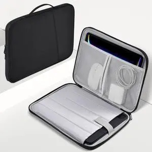 9-11 inch iPad Sleeve Case, Padded Travel Carrying Bag for 11-inch iPad Pro M5 M4 & iPad Air M2 M3 M4(2026) w/Magic Keyboard,11-in A16 Shockproof Handle Bag Cover Accessory Pocket -Black 9-11 inch iPad Sleeve Case, Padded Travel Carrying Bag for 11-inch iPad Pro M5 M4 & iPad Air M2 M3 M4(2026) w/Magic Keyboard,11-in A16 Shockproof Handle Bag Cover Accessory Pocket -Black