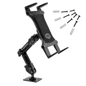 Mounts - Heavy-Duty Tablet Mount | Secure Drill Base for Cars, Walls, and Tables | Adjustable Arm Ensures Perfect Positioning | Universal Tablet Stand and Holder | Great for iPad Wall Mount Mounts - Heavy-Duty Tablet Mount | Secure Drill Base for Cars, Walls, and Tables | Adjustable Arm Ensures Perfect Positioning | Universal Tablet Stand and Holder | Great for iPad Wall Mount