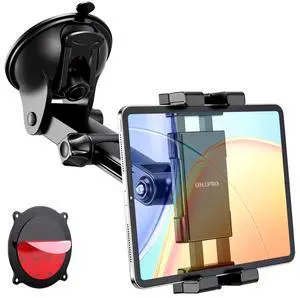 Tablet Holder for Car Dashboard & Windshield, Long Arm Suction Cup Tablet Mount Fits 5-17" iPad Pro/Air/Mini, Stable iPad Car Mount for Truck/SUV/Semi, Ideal Tech Gift for Drivers & Traveler Tablet Holder for Car Dashboard & Windshield, Long Arm Suction Cup Tablet Mount Fits 5-17" iPad Pro/Air/Mini, Stable iPad Car Mount for Truck/SUV/Semi, Ideal Tech Gift for Drivers & Traveler