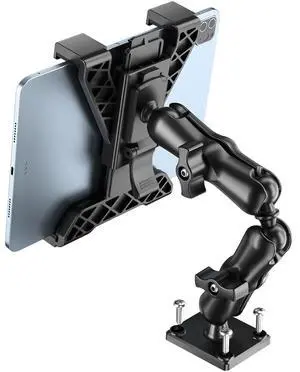 Tablet Holder for Truck, Heavy Duty iPad Mount for Drill Base 360°Adjustable 2-Stage Arm Car Stand for All 7" - 11.5" iPad Pro,Mini,Samsung Tab,Nexus, Great for Desks,Wall, Businesses Tablet Holder for Truck, Heavy Duty iPad Mount for Drill Base 360°Adjustable 2-Stage Arm Car Stand for All 7" - 11.5" iPad Pro,Mini,Samsung Tab,Nexus, Great for Desks,Wall, Businesses