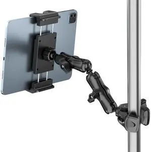 Tablet Holder for Mic Stand,iPad Clamp Mount with Long Arm,360°Rotating Adjustable Tablet Mount for Microphone Stand,Fits 5.5"-14.6" iPad Pro 12.9, Galaxy,iPhone Tablet Holder for Mic Stand,iPad Clamp Mount with Long Arm,360°Rotating Adjustable Tablet Mount for Microphone Stand,Fits 5.5"-14.6" iPad Pro 12.9, Galaxy,iPhone
