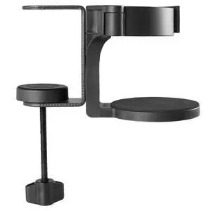 Clamp-on Desk and Bed Cup Holder, No Spill Adjustable Drink Mount, Support for Hydro Flasks, Coffee Mugs, Easy to Install, Horizontal or Vertical Surface Mounting, Black, Mount-CUP1 Clamp-on Desk and Bed Cup Holder, No Spill Adjustable Drink Mount, Support for Hydro Flasks, Coffee Mugs, Easy to Install, Horizontal or Vertical Surface Mounting, Black, Mount-CUP1