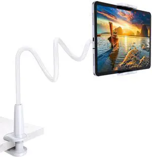 Gooseneck Tablet Holder Stand for Bed Adjustable Flexible Arm Tablets Mount Clamp on Table Compatible with iPad Air Mini | Galaxy Tabs | Kindle Fire | Switch or Other 4.7-10.5" Devices Gooseneck Tablet Holder Stand for Bed Adjustable Flexible Arm Tablets Mount Clamp on Table Compatible with iPad Air Mini | Galaxy Tabs | Kindle Fire | Switch or Other 4.7-10.5" Devices