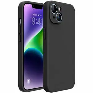 Silicone for iPhone 14 Case, Black | Soft Anti-Scratch Microfiber Lining, Premium Silicone Cover Shockproof Drop Protection Phone Case for 14 Silicone for iPhone 14 Case, Black | Soft Anti-Scratch Microfiber Lining, Premium Silicone Cover Shockproof Drop Protection Phone Case for 14