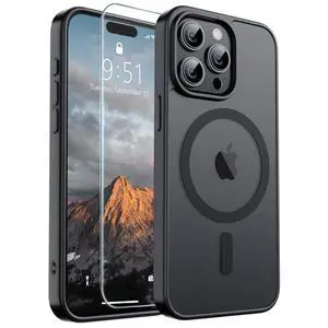Magnetic for iPhone 15 Pro Case Black Magnetic for iPhone 15 Pro Case Black