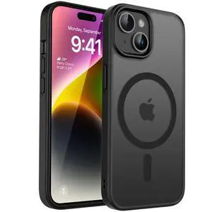 Magnetic Case for iPhone 13 & iPhone 14 6.1 inch, Matte Black Magnetic Case for iPhone 13 & iPhone 14 6.1 inch, Matte Black