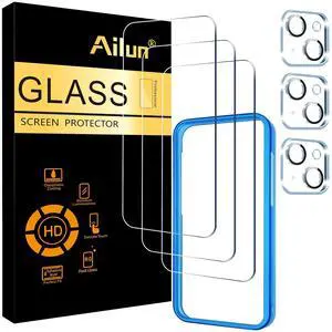 Screen Protector + Camera Lens Protector for iPhone 15 Plus, 3+3 Pack Screen Protector + Camera Lens Protector for iPhone 15 Plus, 3+3 Pack
