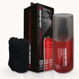Screen Cleaner Kit with Microfiber Cloth, 6.7 oz (200 mL) Monitor Cleaning Spray for HDTVs, Laptops, Tablets, Smartphones and Eyeglasses, White/Black/Red Screen Cleaner Kit with Microfiber Cloth, 6.7 oz (200 mL) Monitor Cleaning Spray for HDTVs, Laptops, Tablets, Smartphones and Eyeglasses, White/Black/Red