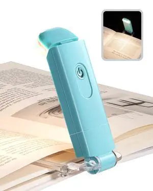 USB Rechargeable Book Light for Reading in Bed, LED Book Reading Lights with Clip, Perfect for Bookworms, Kids, Warm White, Brightness Adjustable (Blue) USB Rechargeable Book Light for Reading in Bed, LED Book Reading Lights with Clip, Perfect for Bookworms, Kids, Warm White, Brightness Adjustable (Blue)