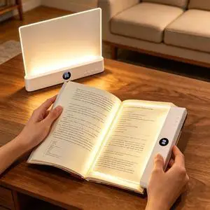 LED Book Light & Night Light 2 in 1, Flat Reading Light, White LED Book Light & Night Light 2 in 1, Flat Reading Light, White
