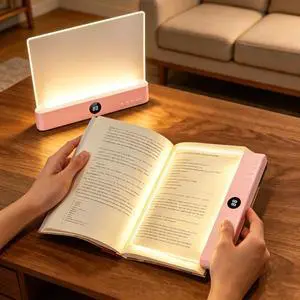 LED Book Light & Night Light 2 in 1, Flat Reading Light, Pink LED Book Light & Night Light 2 in 1, Flat Reading Light, Pink