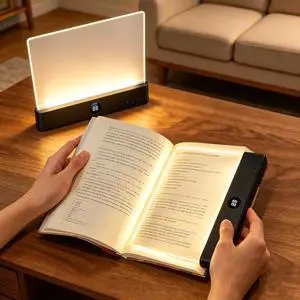 LED Book Light & Night Light 2 in 1, Flat Reading Light, Black LED Book Light & Night Light 2 in 1, Flat Reading Light, Black
