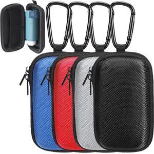 4 Pcs Hearing Aid Case Hard Asthma Inhaler Holder Travel Hearing Aid Case Earbud Portable Zipper Carry Holder with Mesh Pocket for Inhaler Carrying Aid Other Accessories from Dust and Dirt 4 Pcs Hearing Aid Case Hard Asthma Inhaler Holder Travel Hearing Aid Case Earbud Portable Zipper Carry Holder with Mesh Pocket for Inhaler Carrying Aid Other Accessories from Dust and Dirt