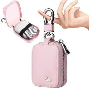 Earbud Case, Headphone Storage Case with Keychain EB-1Pcs Pink Earbud Case, Headphone Storage Case with Keychain EB-1Pcs Pink