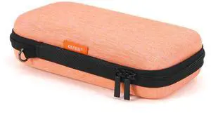 Light-Orange Small Carrying Case Universal Travel Case for Sandisk, Samsung SSD, Earbuds, Cable, Hard Disk, MP3 Player - Portable Storage Pouch Bag - Shockproof Electronic Accessories Organizer Light-Orange Small Carrying Case Universal Travel Case for Sandisk, Samsung SSD, Earbuds, Cable, Hard Disk, MP3 Player - Portable Storage Pouch Bag - Shockproof Electronic Accessories Organizer
