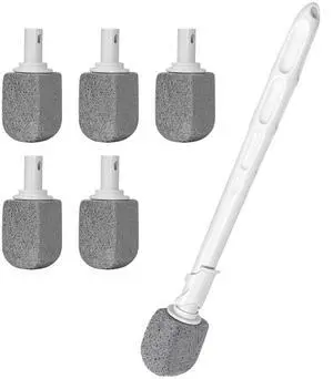 Upgrade Pumice Stone Toilet Bowl Cleaner for Toilet Bath Kitchen Household Cleaning,16.7Inch Bathroom Cleaner Brush Toilet Wand+ Pumice Stones (5 Pack) Upgrade Pumice Stone Toilet Bowl Cleaner for Toilet Bath Kitchen Household Cleaning,16.7Inch Bathroom Cleaner Brush Toilet Wand+ Pumice Stones (5 Pack)