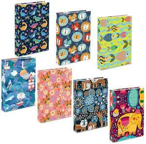 Book Cover for Paperbacks, Hardcover & Textbook, 7 PCS Jumbo Book Sleeve | Reusable, Fit 7"x9" to 9"x11", Washable Fabric, Elastic Covers, with Bookmark, Stretchable Cloth, Protector, Back To School Book Cover for Paperbacks, Hardcover & Textbook, 7 PCS Jumbo Book Sleeve | Reusable, Fit 7"x9" to 9"x11", Washable Fabric, Elastic Covers, with Bookmark, Stretchable Cloth, Protector, Back To School