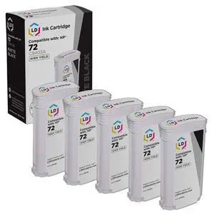 Products Compatible Replacements for HP Designjet 72#72 C9403A Matte Black Ink Cartridges High Yie for Use in T1100, T1120, T1200, T610, T620, T770, SD Pro MFP Printers (Matte Black, 5PK) Products Compatible Replacements for HP Designjet 72#72 C9403A Matte Black Ink Cartridges High Yie for Use in T1100, T1120, T1200, T610, T620, T770, SD Pro MFP Printers (Matte Black, 5PK)