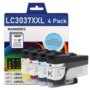 LC3037XXL High-Yield Ink Cartridges BK/C/M/Y (4-Pack) Compatible LC3037 LC3037BK Ink Replacement for Brother LC3037 LC3039 XXL Ink Cartridge MFC-J5845DW MFC-J6945DW MFC-J6545DW MFC-J5945DW Printer LC3037XXL High-Yield Ink Cartridges BK/C/M/Y (4-Pack) Compatible LC3037 LC3037BK Ink Replacement for Brother LC3037 LC3039 XXL Ink Cartridge MFC-J5845DW MFC-J6945DW MFC-J6545DW MFC-J5945DW Printer