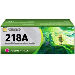 Replacement 218A Magenta Toner Cartridges with Chip for HP 218A W2183A Ink Cartridge, for HP 218X Works for HP Color LaserJet Pro MFP 3301fdw 3201dw 3301sdw 3301cdw Printer Replacement 218A Magenta Toner Cartridges with Chip for HP 218A W2183A Ink Cartridge, for HP 218X Works for HP Color LaserJet Pro MFP 3301fdw 3201dw 3301sdw 3301cdw Printer