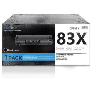 83X High-Yield Black Toner Cartridge Replacement for HP 83X CF283X 83A CF283A, Compatible with Laser M201dw M201n MFP M125a M125nw M125rnw M127fn M127fw M225dn M225dw M225rdn Printer 83X High-Yield Black Toner Cartridge Replacement for HP 83X CF283X 83A CF283A, Compatible with Laser M201dw M201n MFP M125a M125nw M125rnw M127fn M127fw M225dn M225dw M225rdn Printer